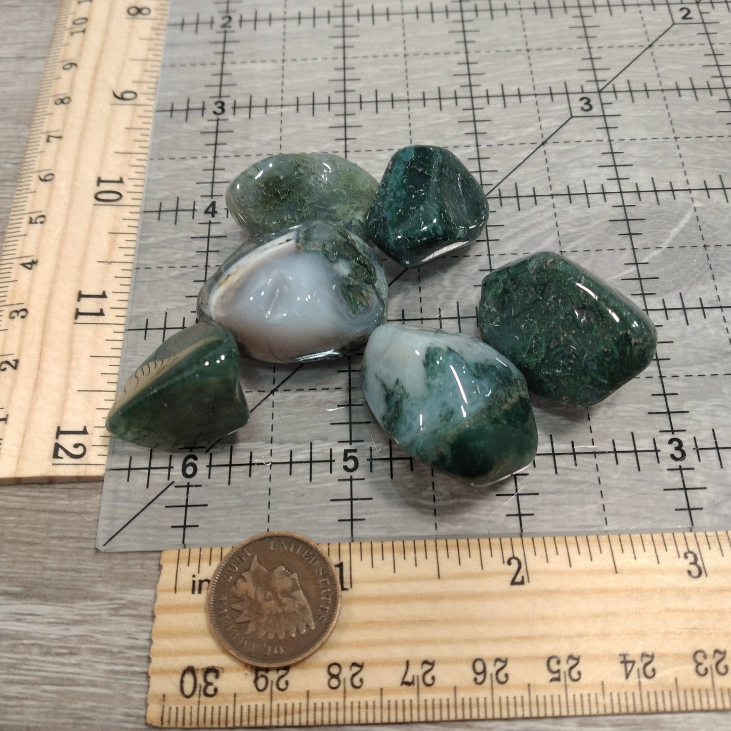 Tumbled Crystal - Moss Agate