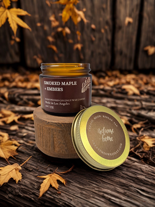 Smoked Maple + Embers - Coconut Wax Candle