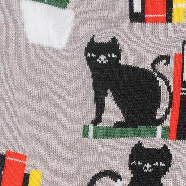 Women’s Crew Sock: Booked For Meow