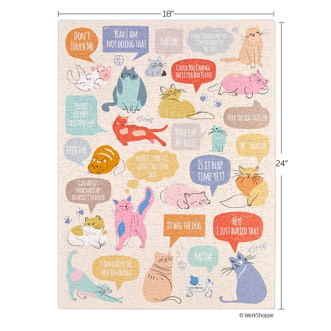 If Cats Could Talk 500 Piece Puzzle