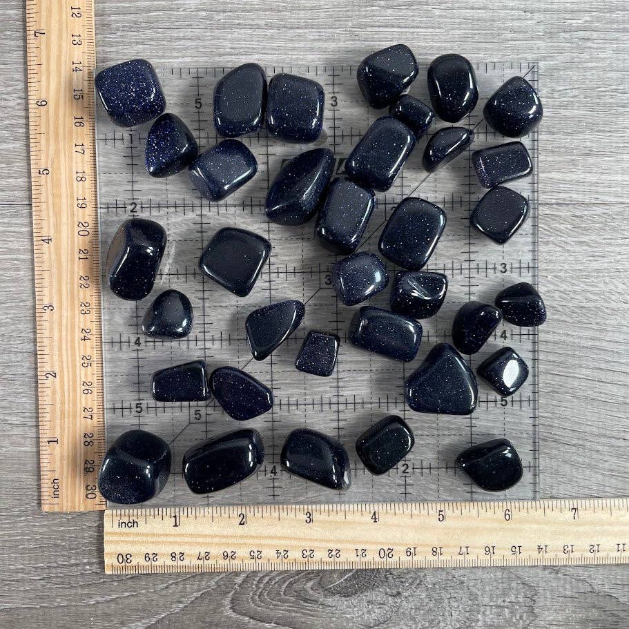 Tumbled Blue Goldstone