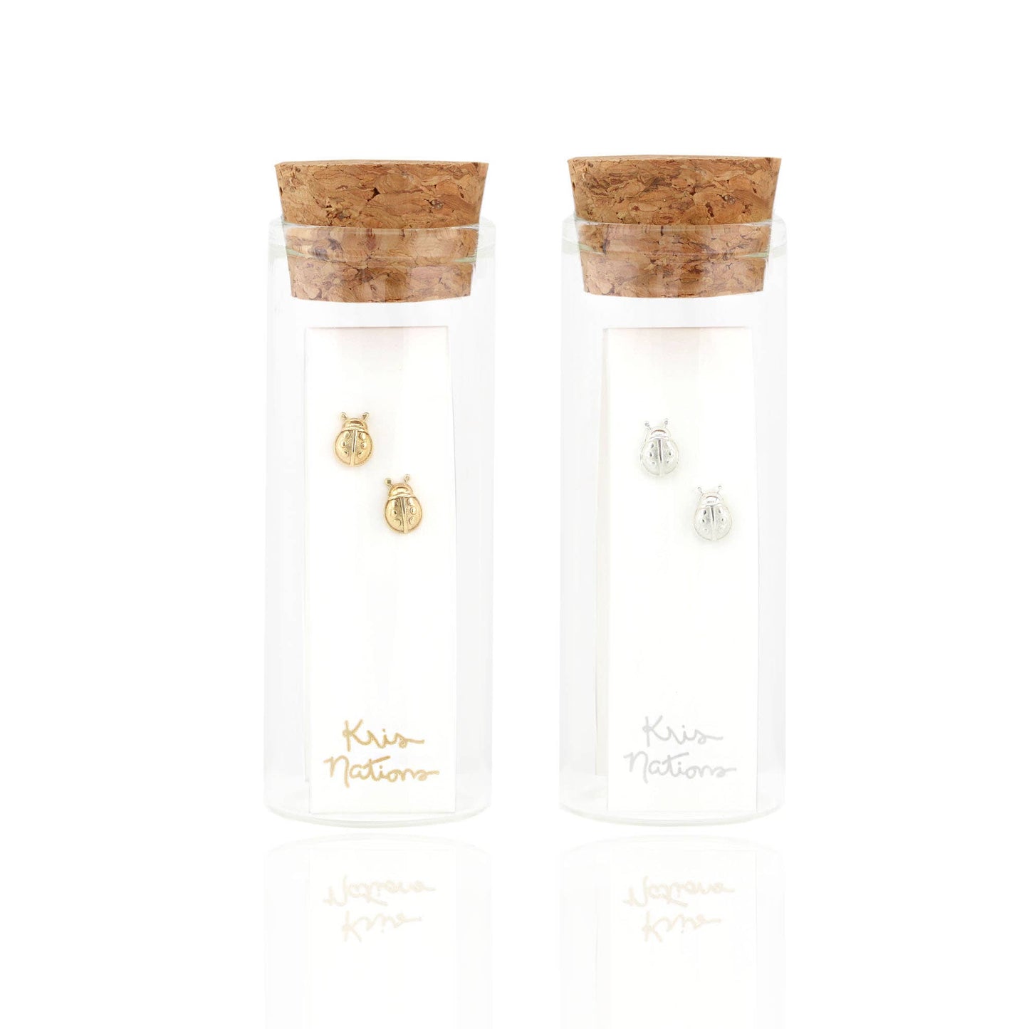 Ladybug Stud Earrings 18K Gold Vermeil | Sterling Silver Nickel Free Hypoallergenic Ships from CA