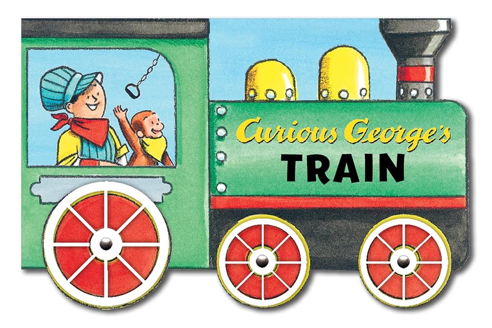 Curious George's Train (mini movers shaped board books) cover image