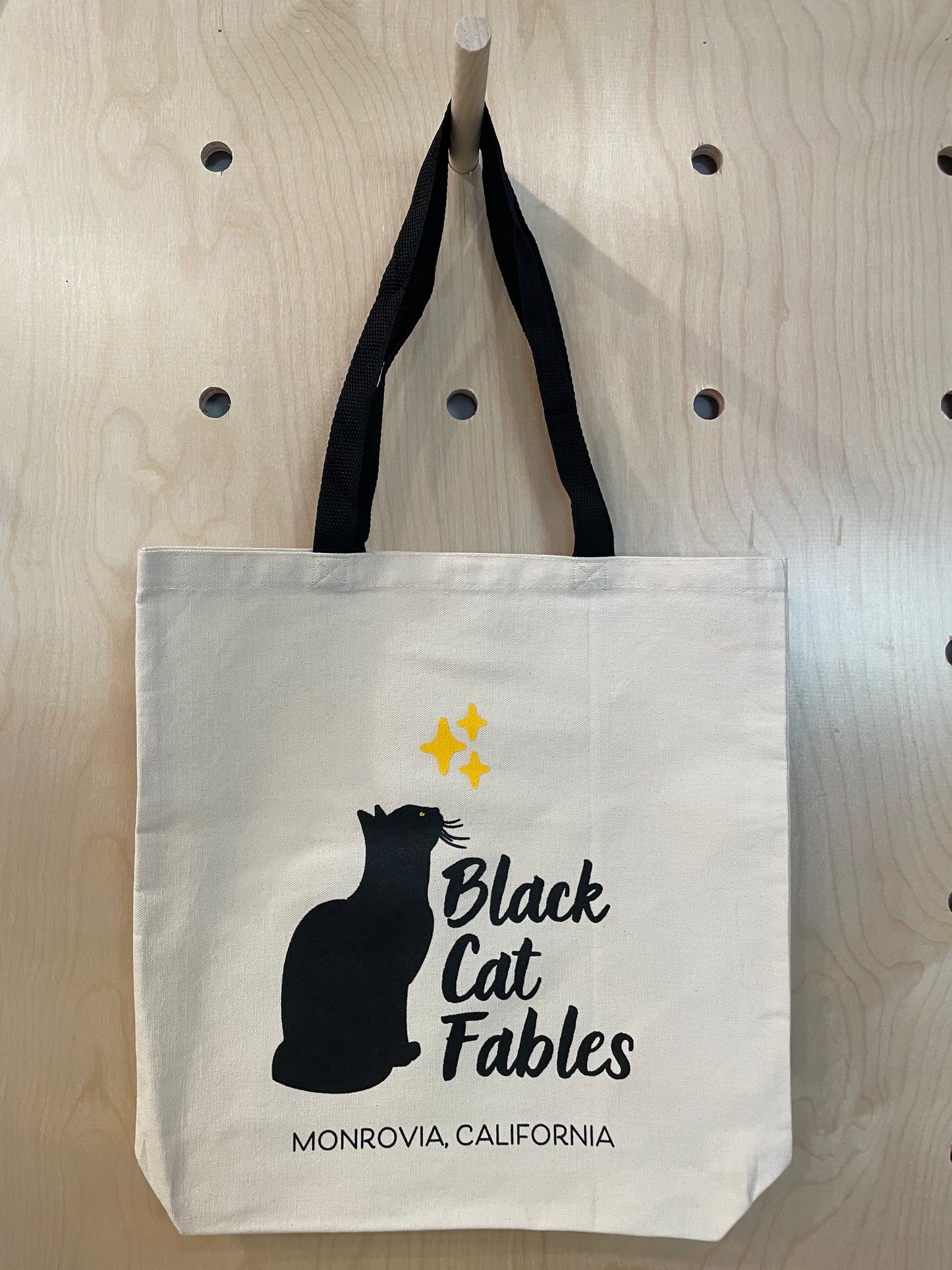 Black Cat Fables Tote Bags