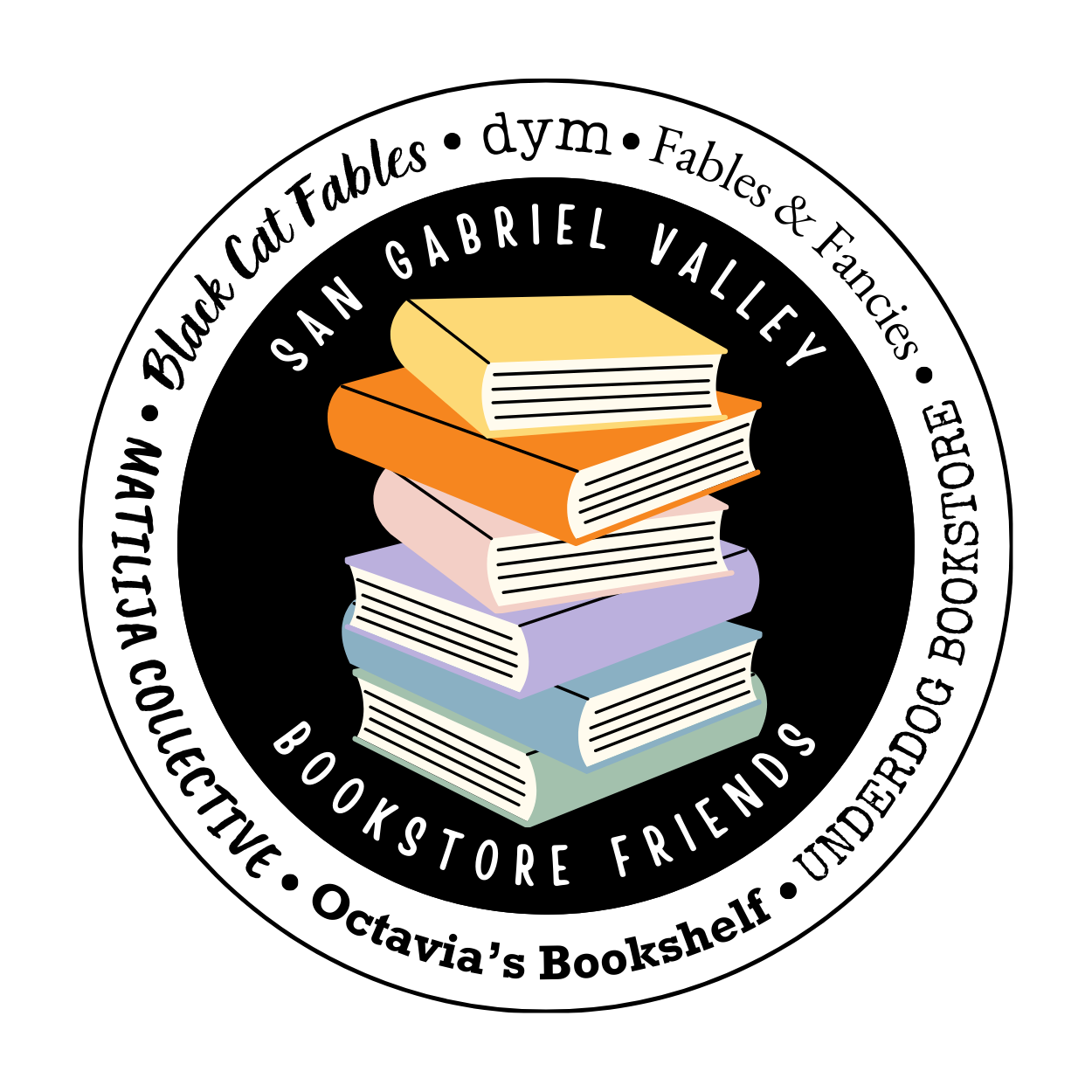 SGV Bookstore Friends Sticker