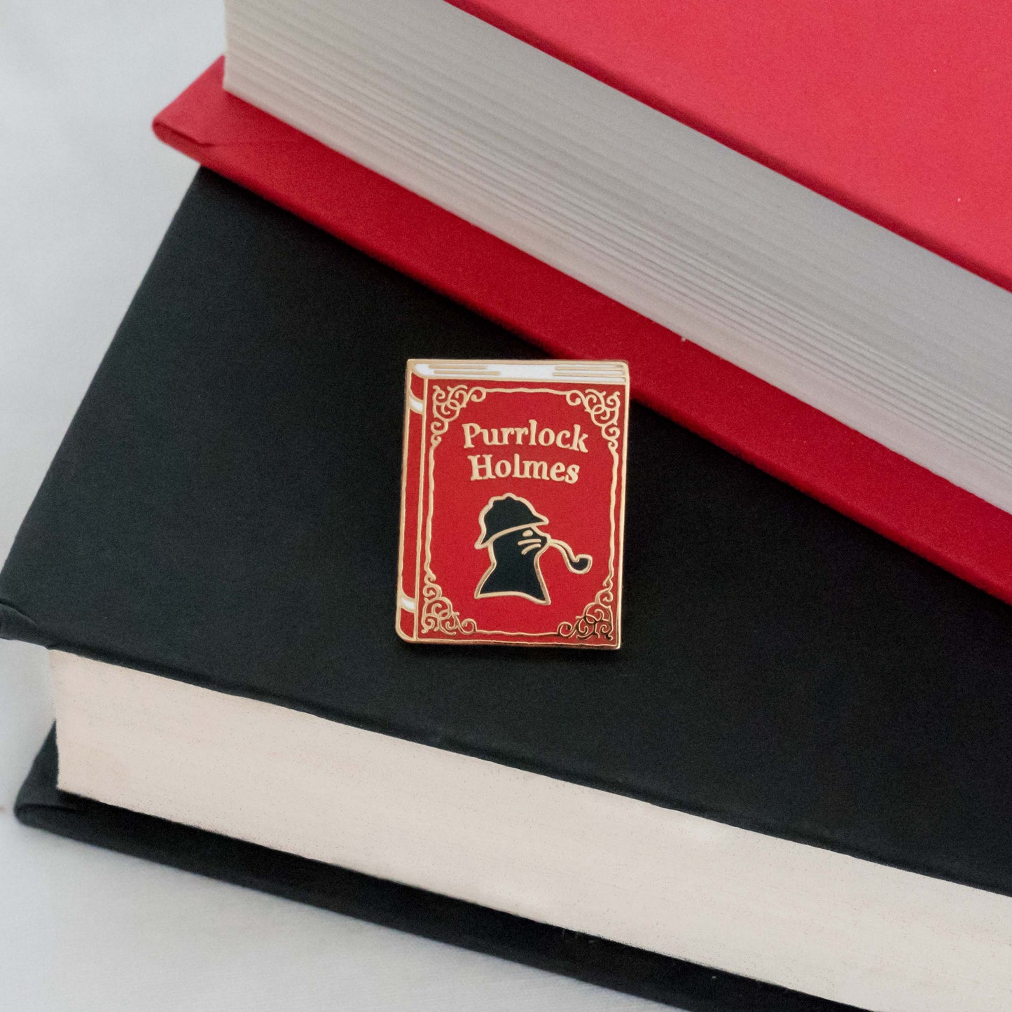 Purrlock Holmes Enamel Pin