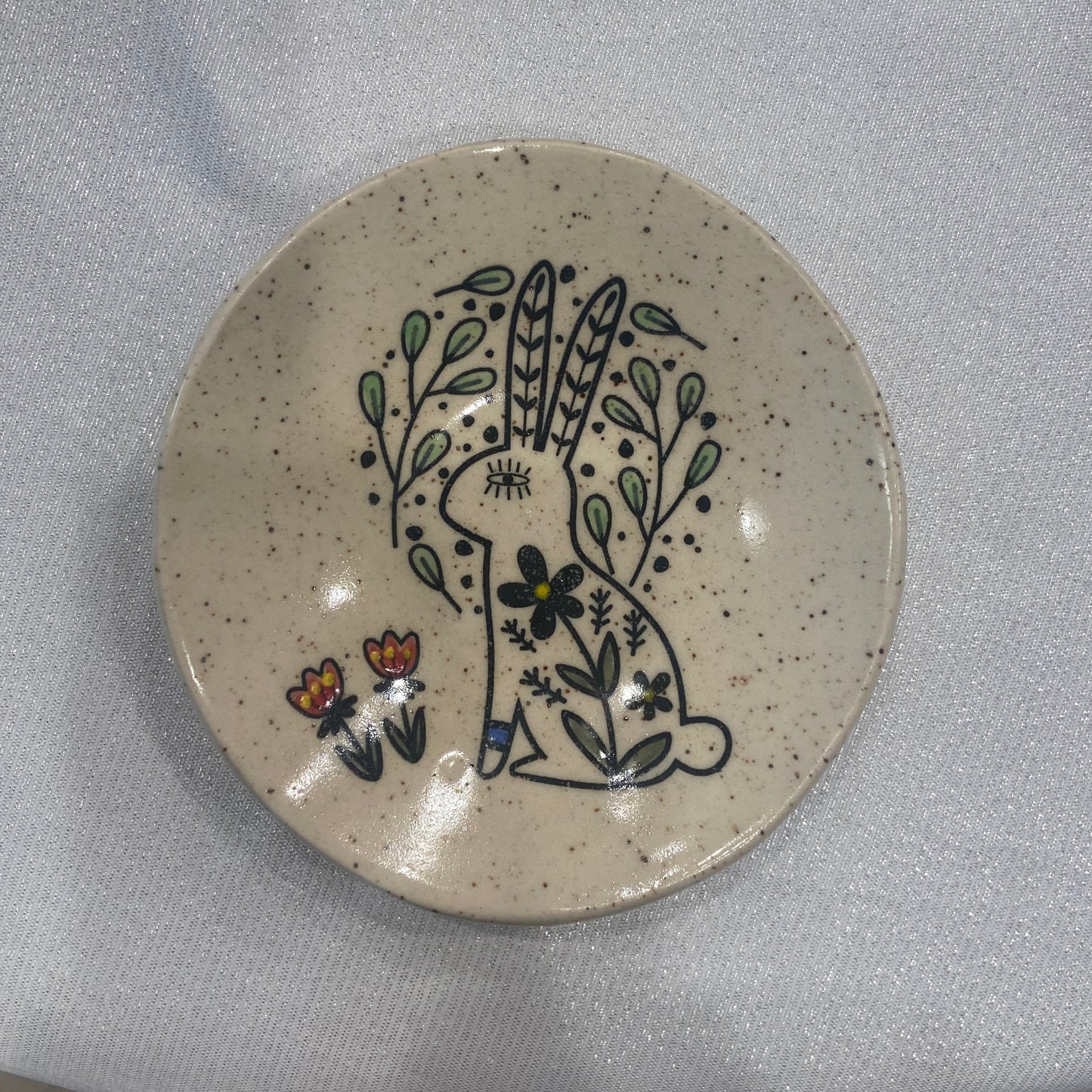 3"-4" Ceramic Animal Dish - Rabbit
