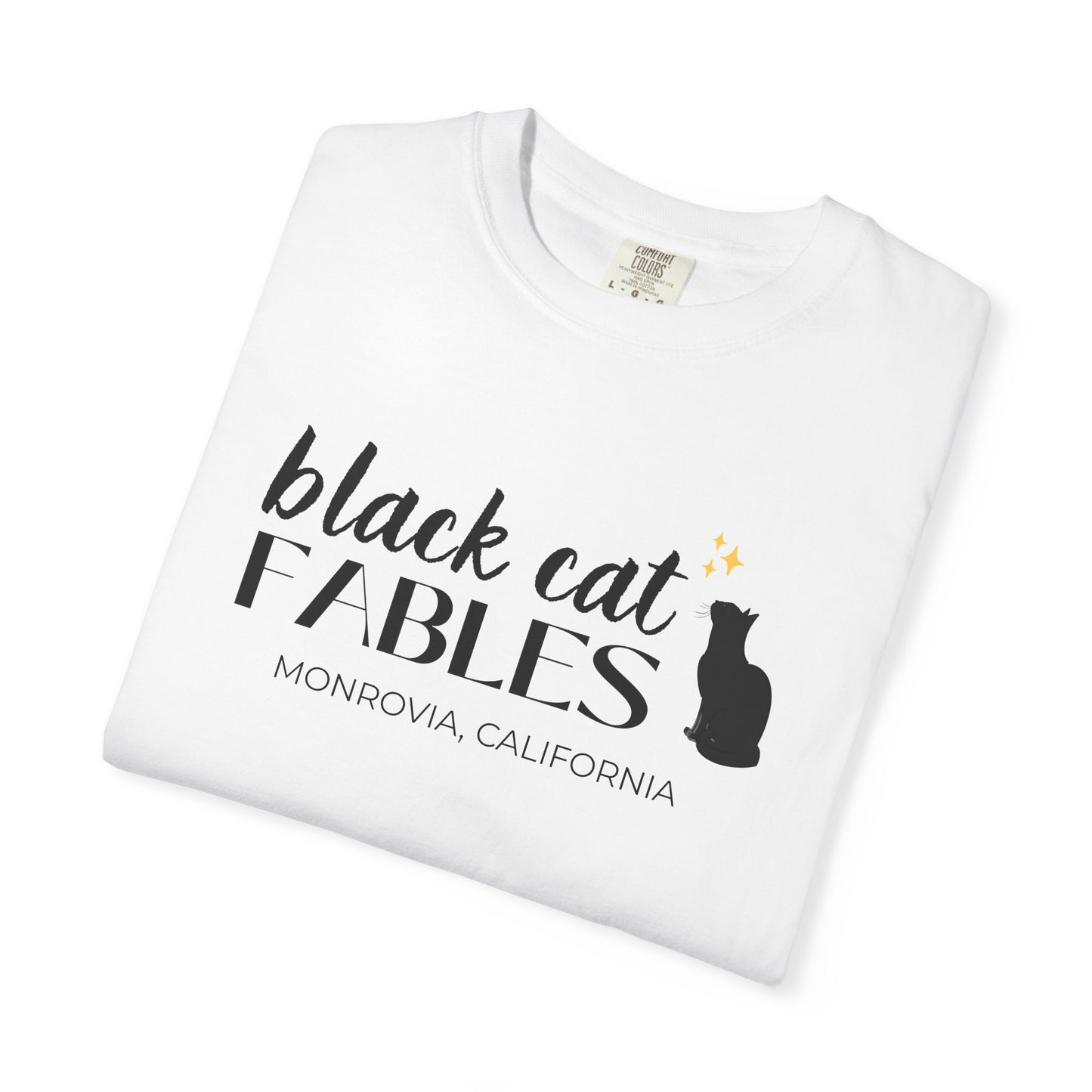 Online Only - Black Cat Fables Unisex Garment-Dyed Tee