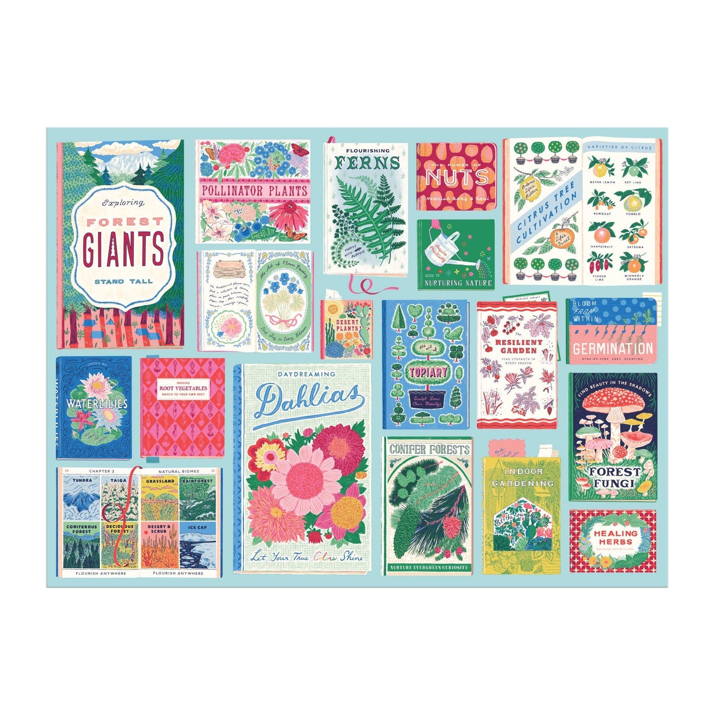 Ever Upward Botanist Bookshelf 1000 Piece Puzzle