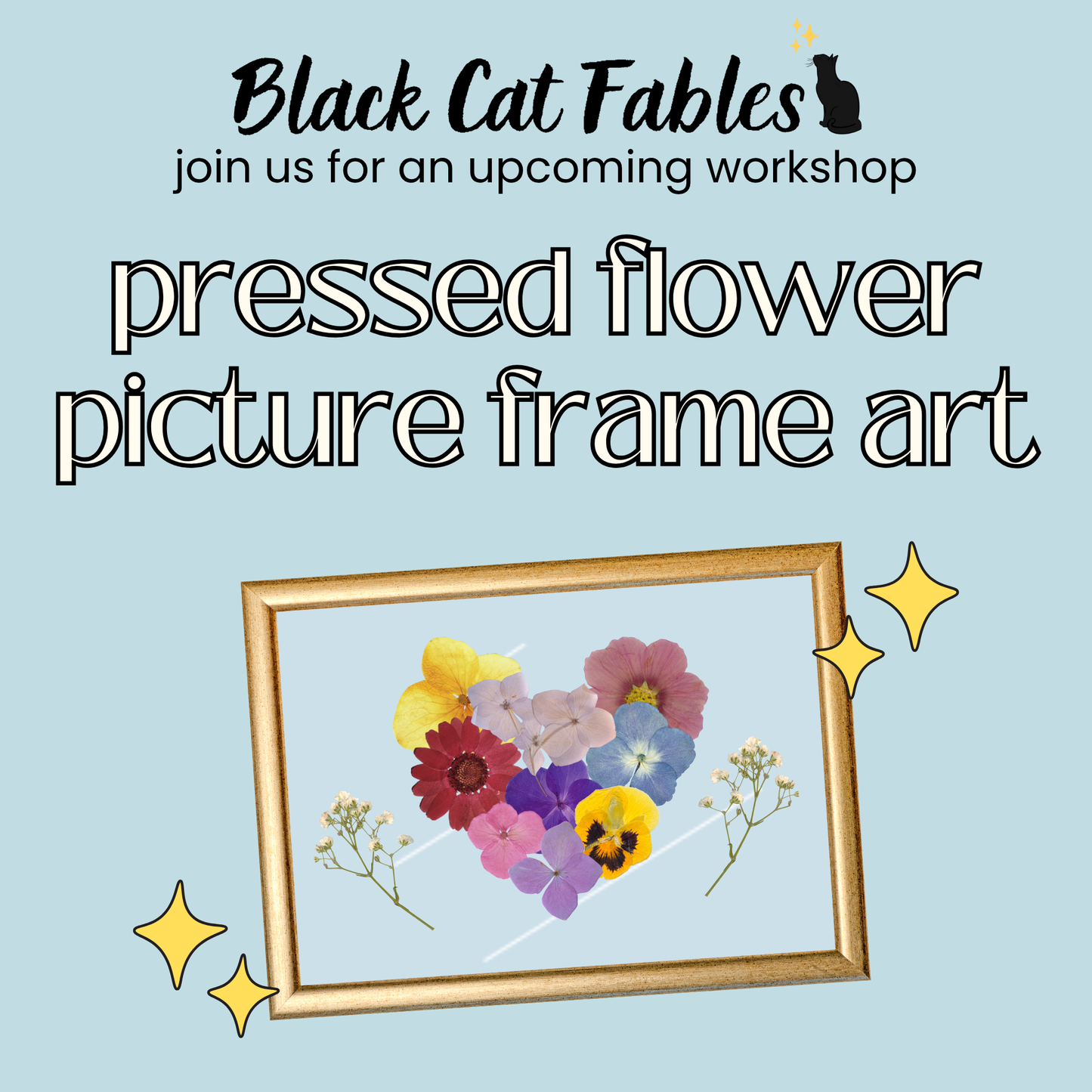 Workshop - 07/13/2025 - Pressed Flower Picture Frame Art