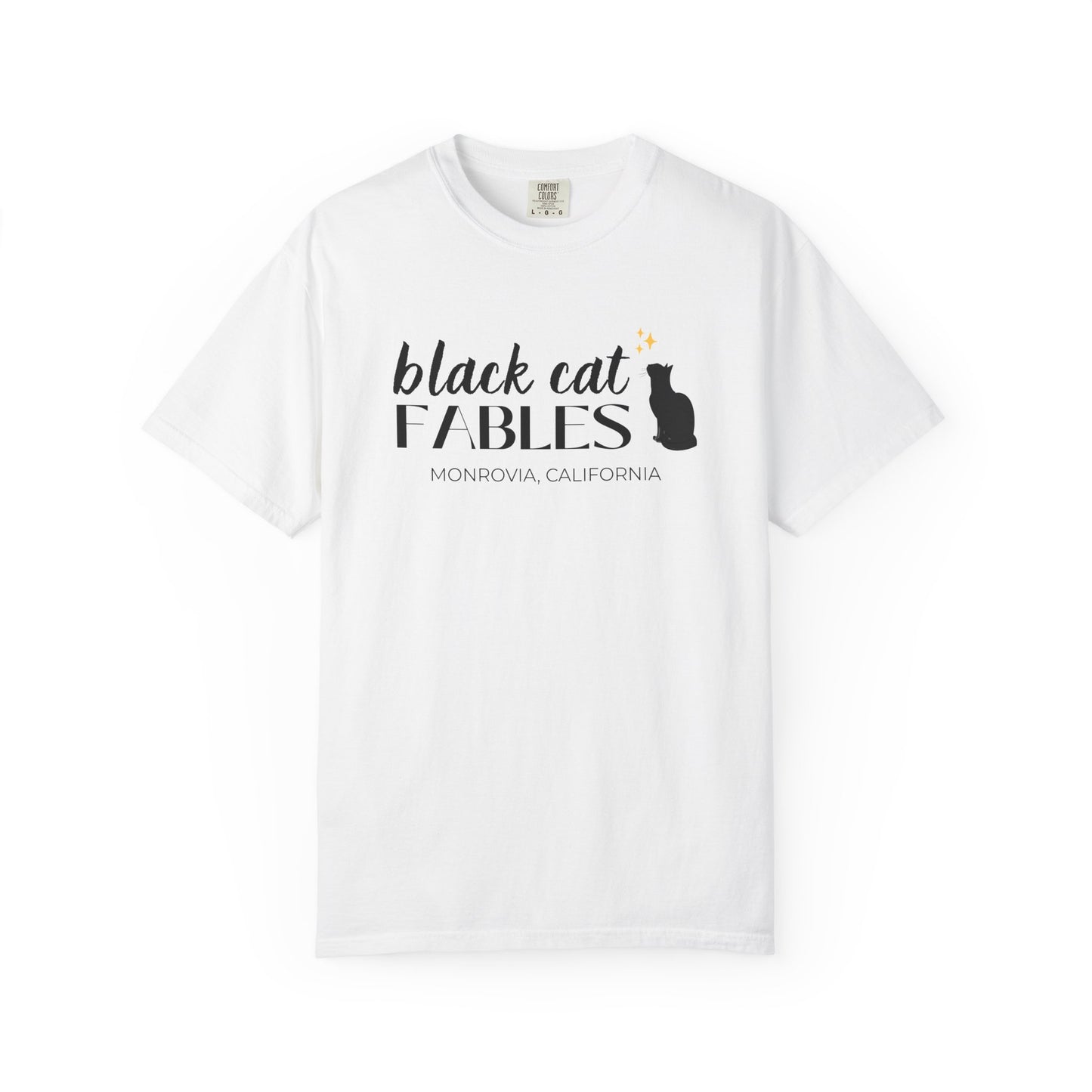 Online Only - Black Cat Fables Unisex Garment-Dyed Tee