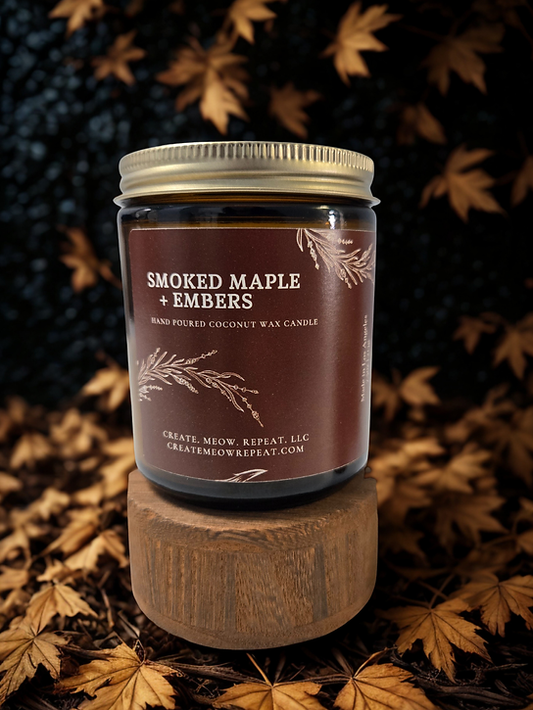 Smoked Maple + Embers - Coconut Wax Candle