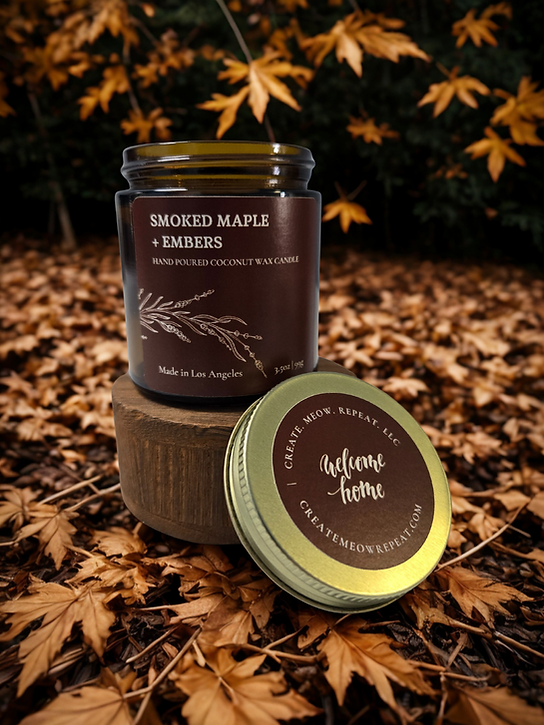 Smoked Maple + Embers - Coconut Wax Candle