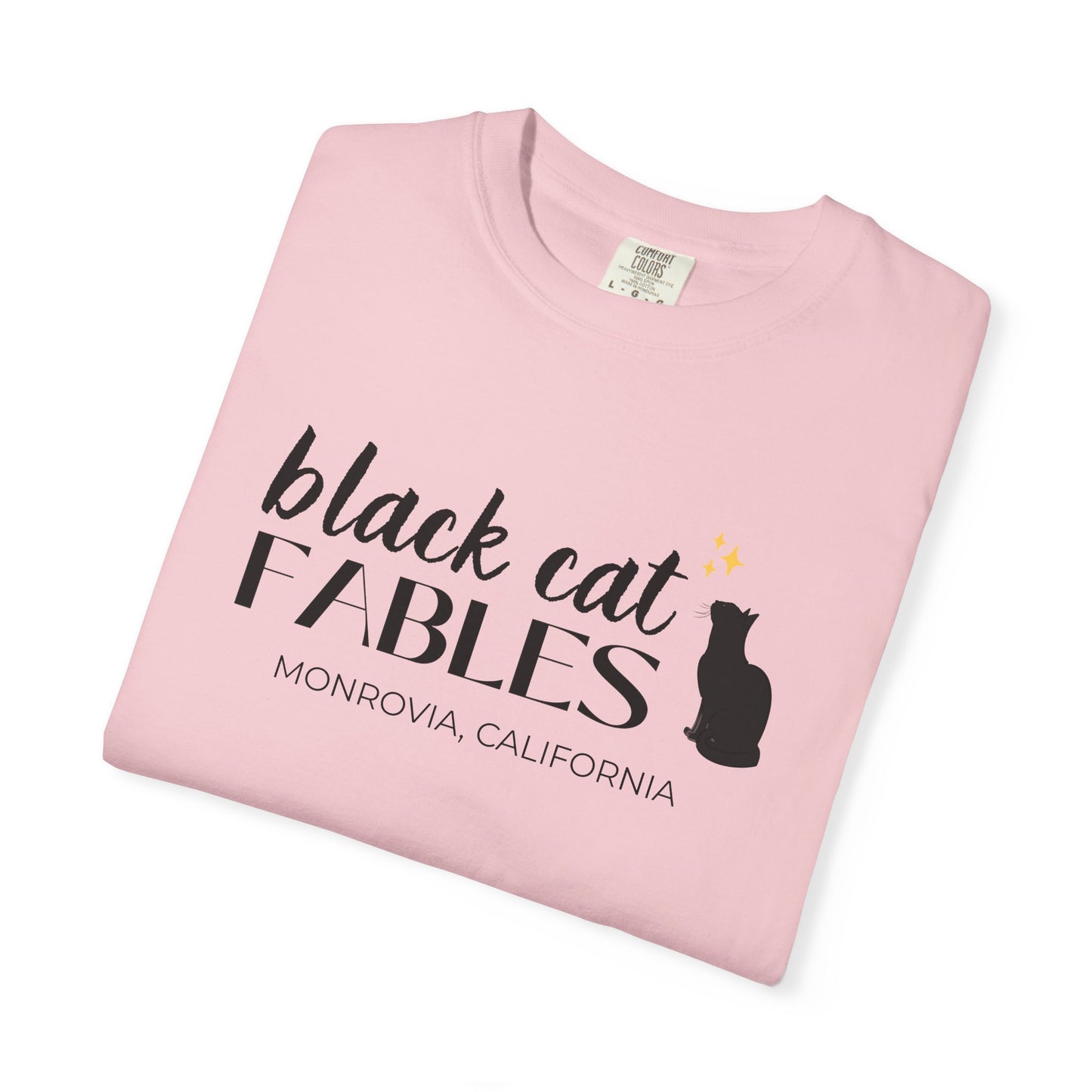 Online Only - Black Cat Fables Unisex Garment-Dyed Tee