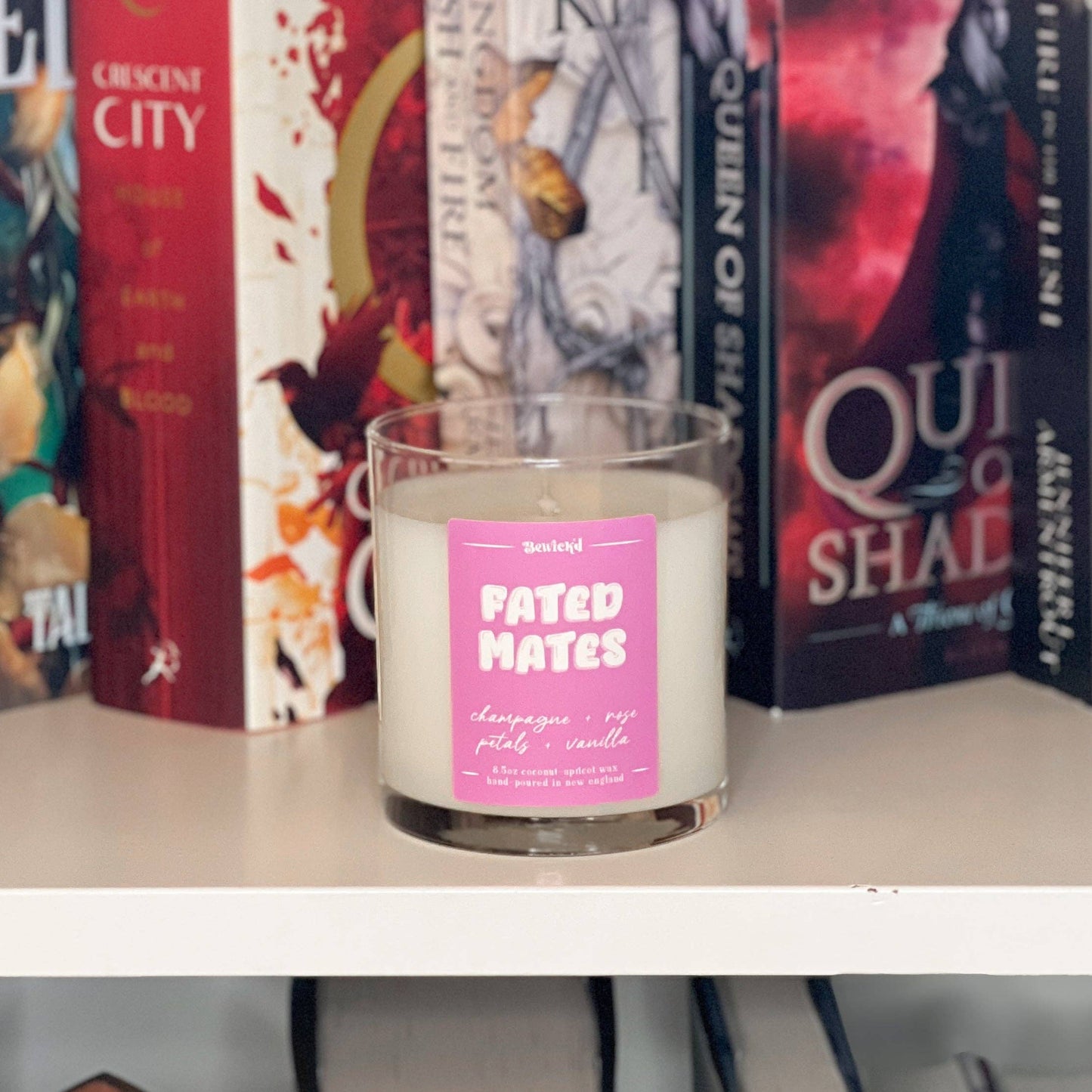 Fated Mates Candle - Book-Inspired Luxury Coconut Apricot Wax