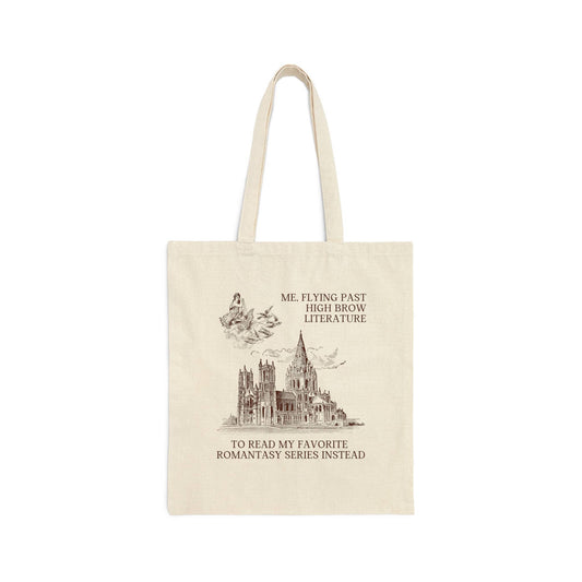 Funny Bookish Tote Bag for Romantasy Series Readers