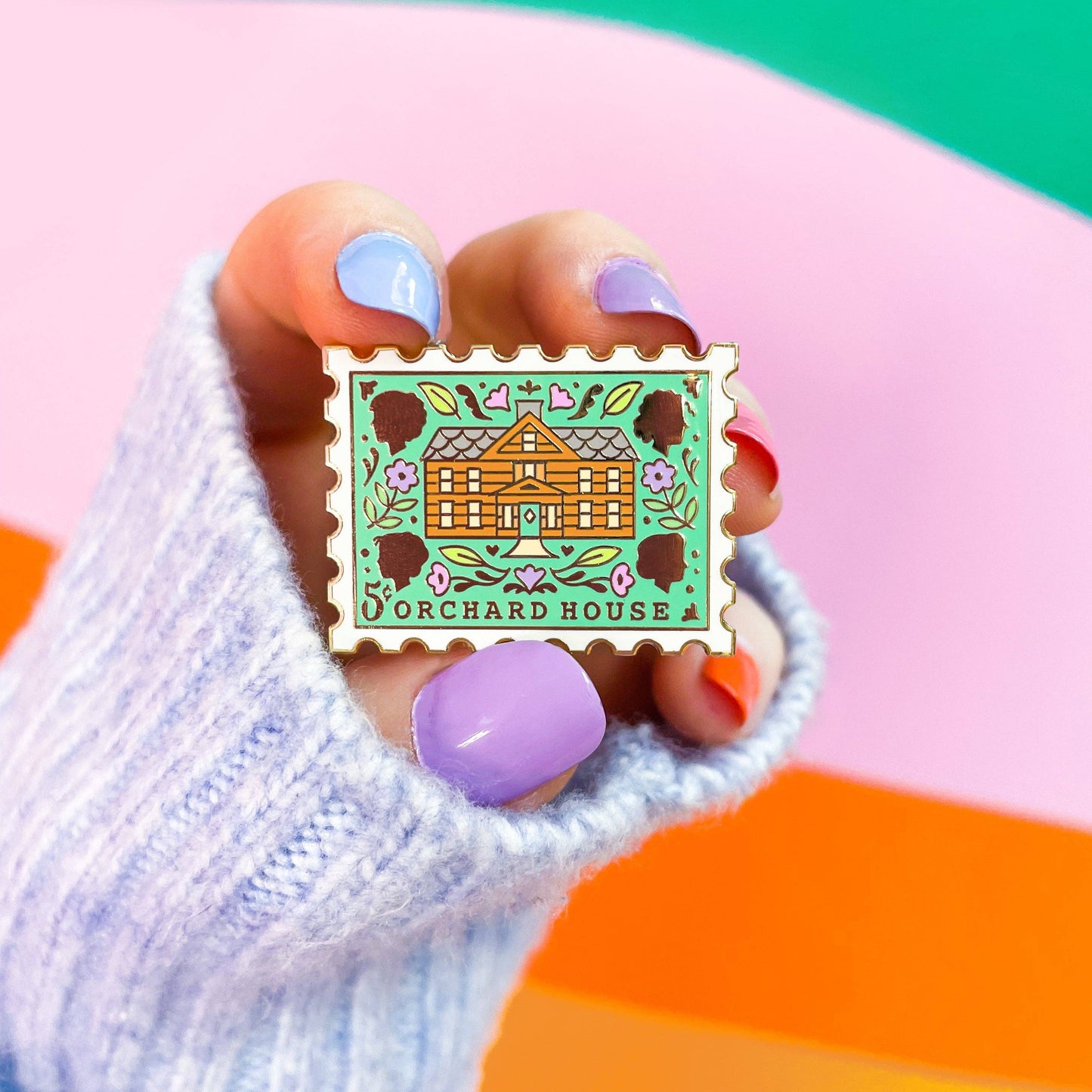 Orchard House Enamel Pin