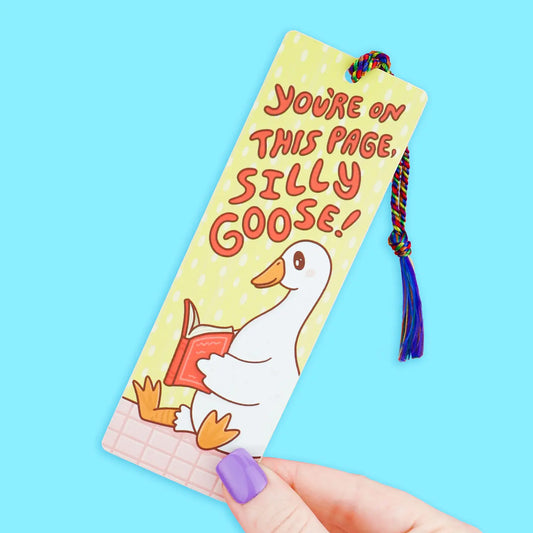 Silly Goose, Reads, Bookish, Cute, Bookmark with Tassel