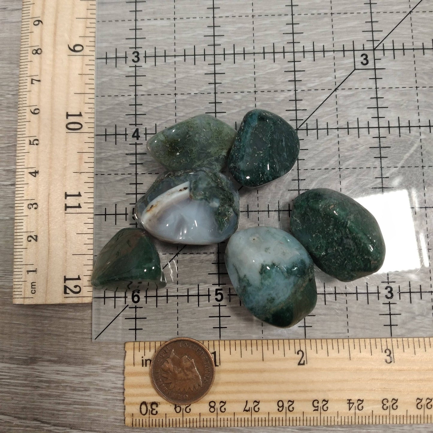 Tumbled Crystal - Moss Agate