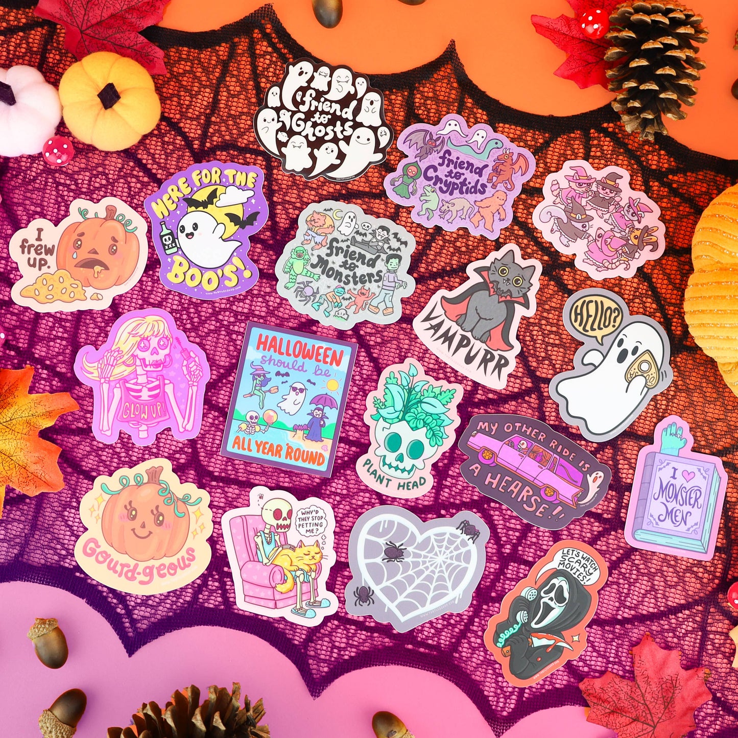 Friend to Cryptids Halloween Vinyl Sticker