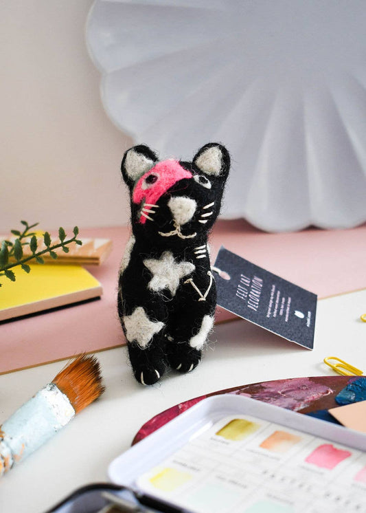 Kitty Starfluff Felt Decoration