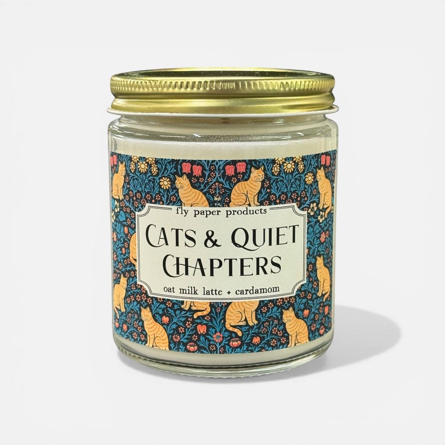 Cats and Quiet Chapters 9oz Soy Candle Oat Milk Latte