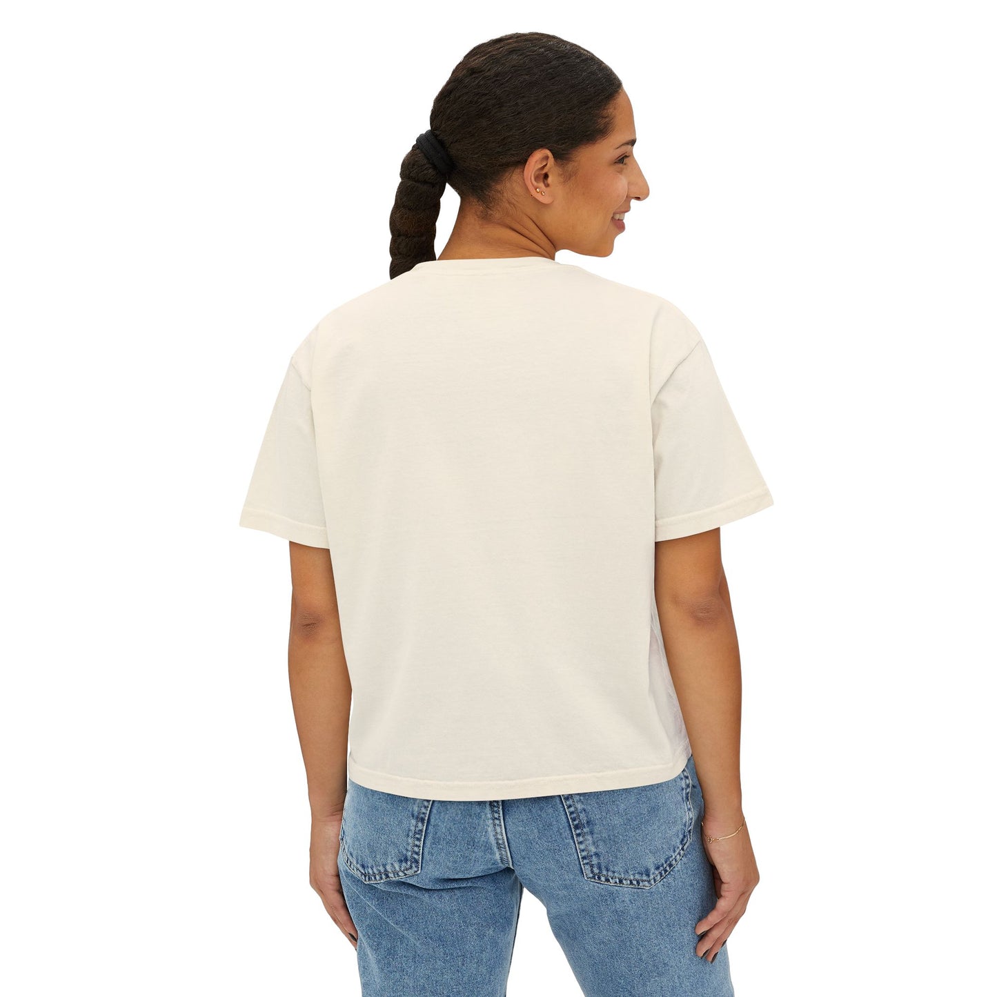 Online Only - Black Cat Fables Women's Boxy Tee