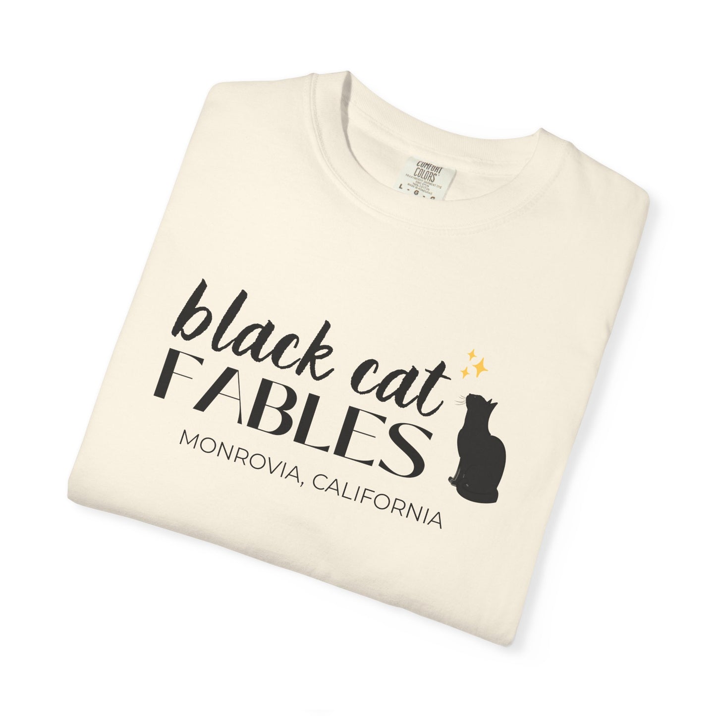 Online Only - Black Cat Fables Unisex Garment-Dyed Tee