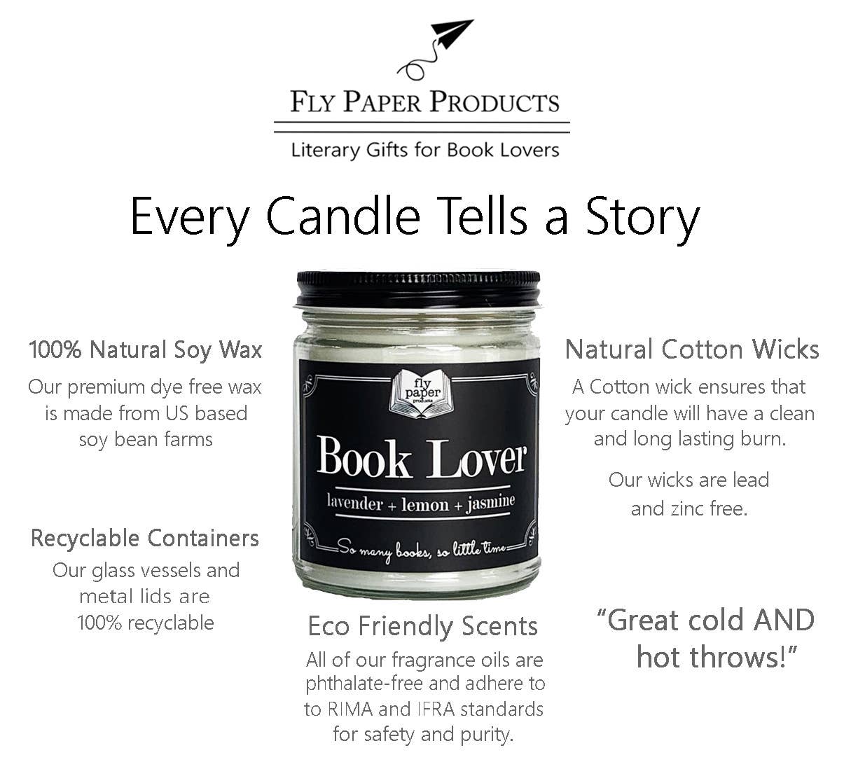 Book Boyfriend 9oz Candle Bay Leaf + Cedarwood + Tobacco