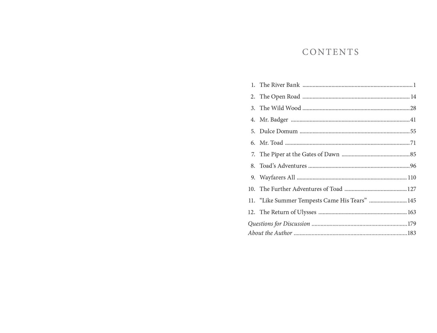 The Wind in the Willows by Kenneth Grahame