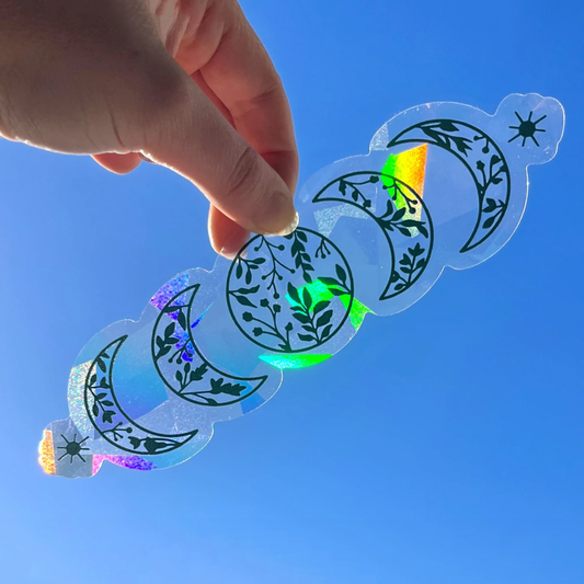 Moon Phase Suncatcher Window Decal