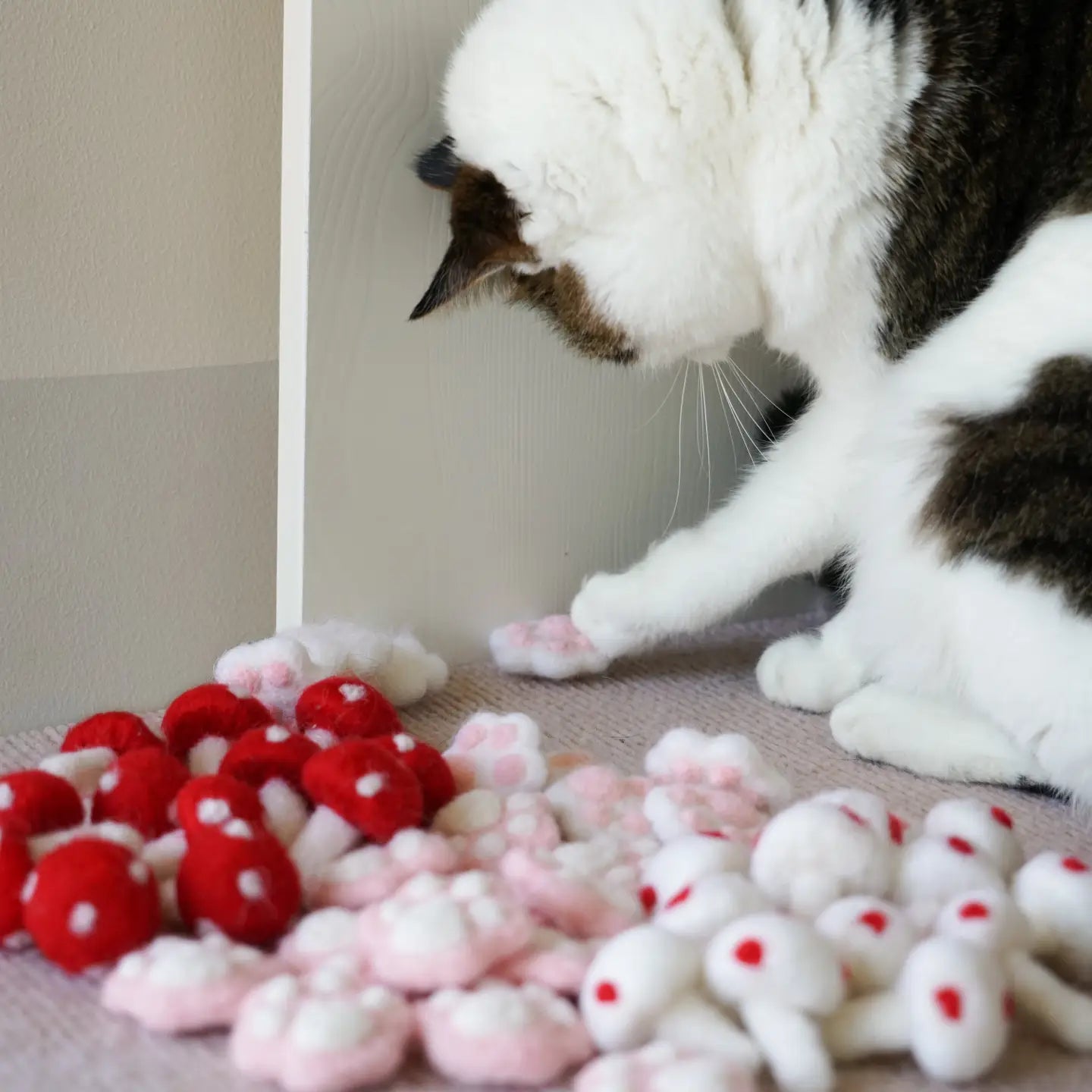 Handmade Wool Felt Cat Toy