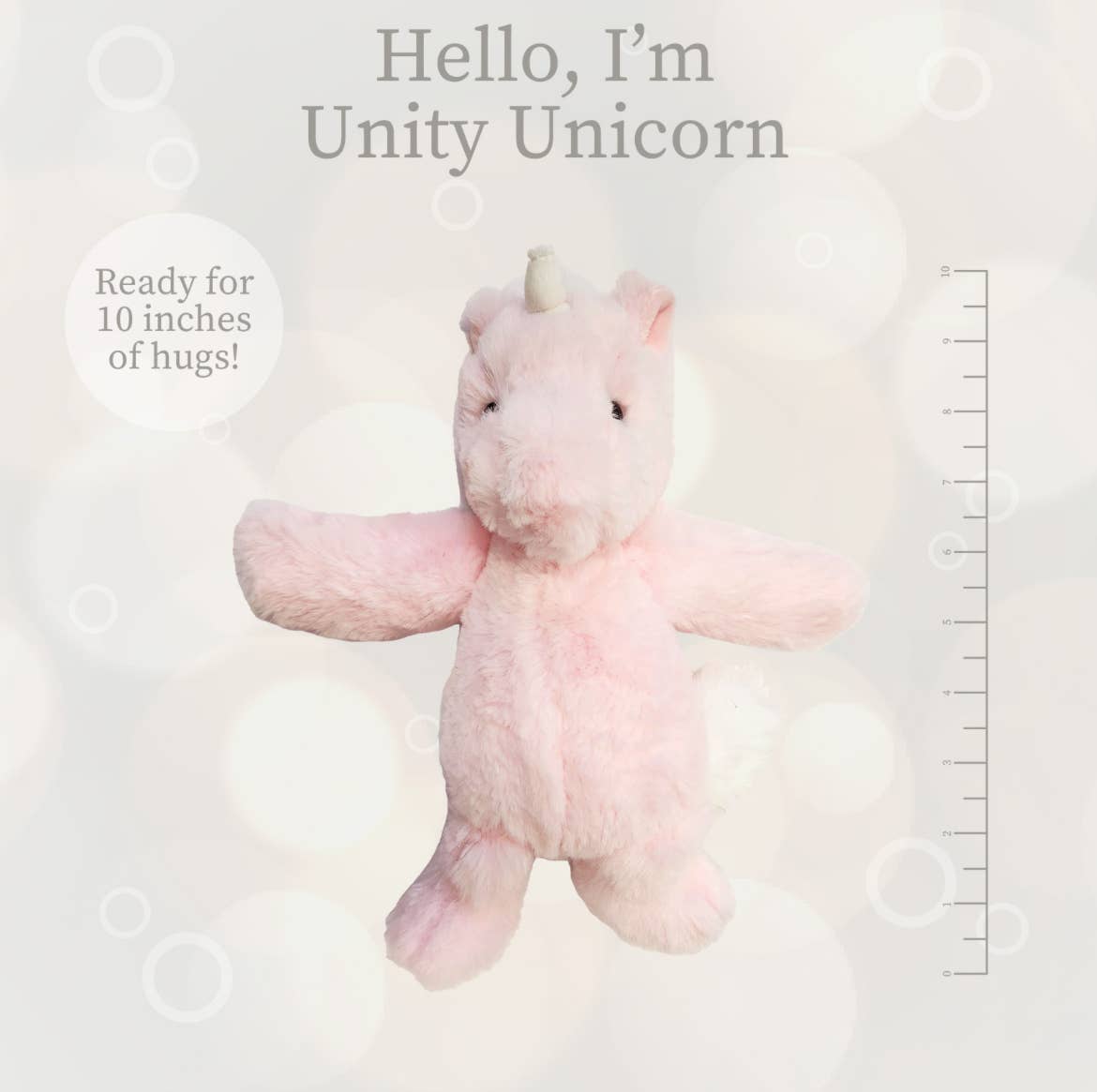 World's Softest 10 inch - Lushee Unity Unicorn Rose Plush