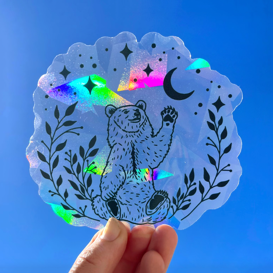 Bear Suncatcher Window Decal