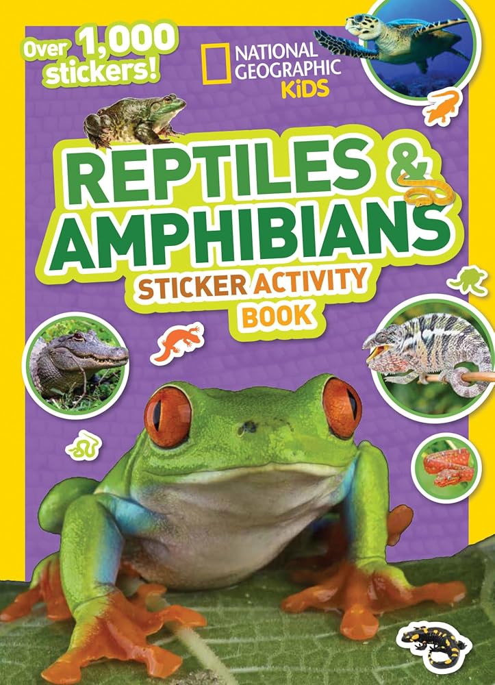 National Geographic Kids Reptiles and Amphibians Sticker Activity Book: Over 1,000 Stickers! cover image
