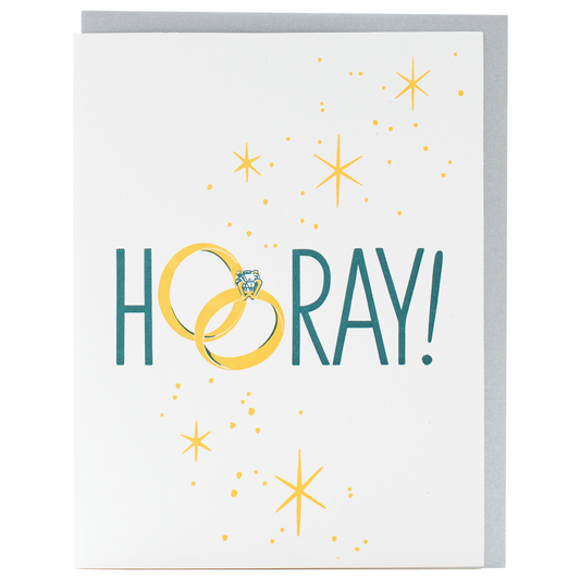 Hooray Engagement / Wedding Card