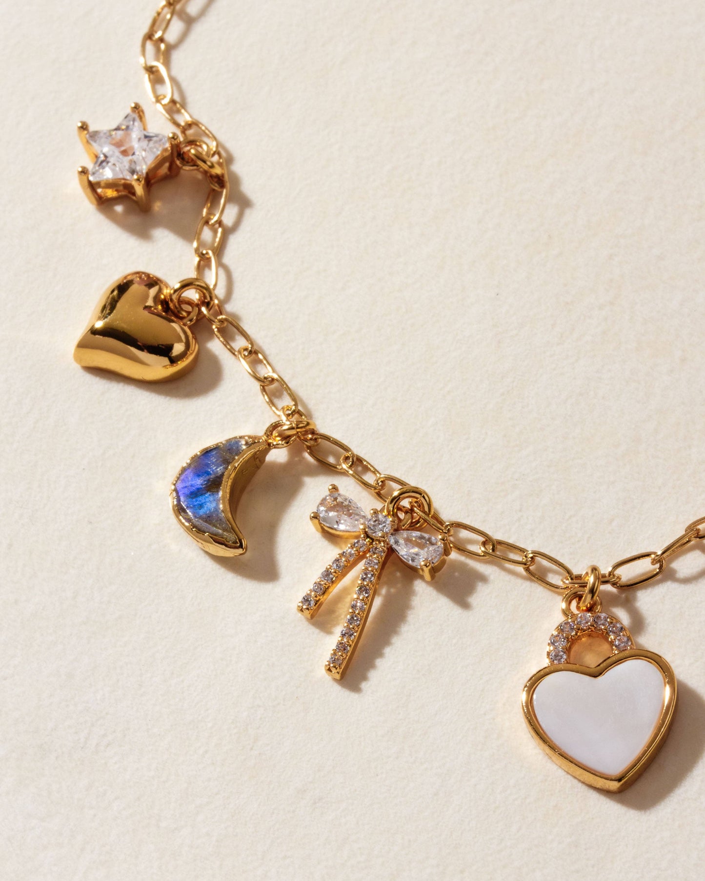 Celestial Petals Charm Necklace