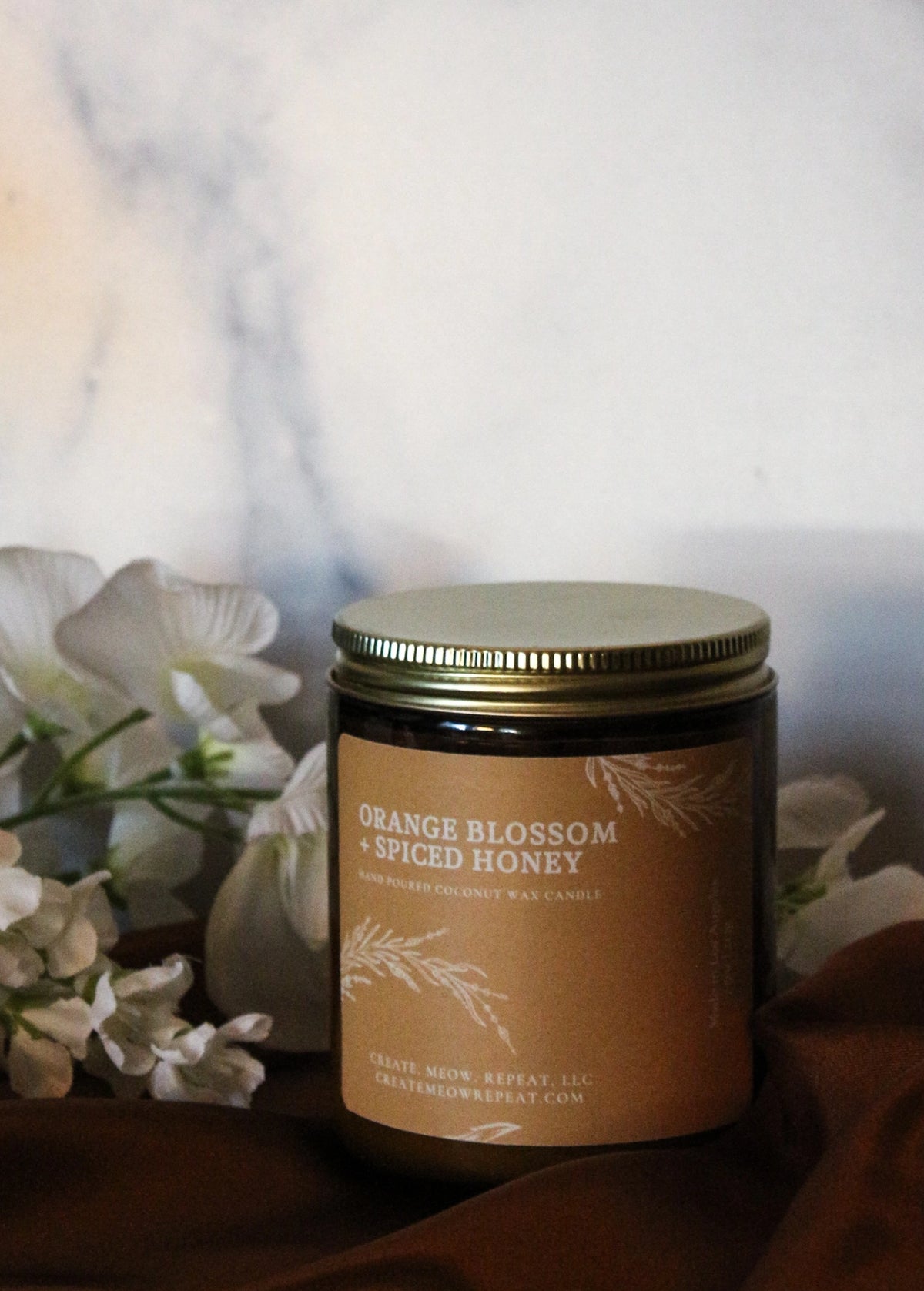 Orange Blossom + Spiced Honey - Coconut Wax Candle