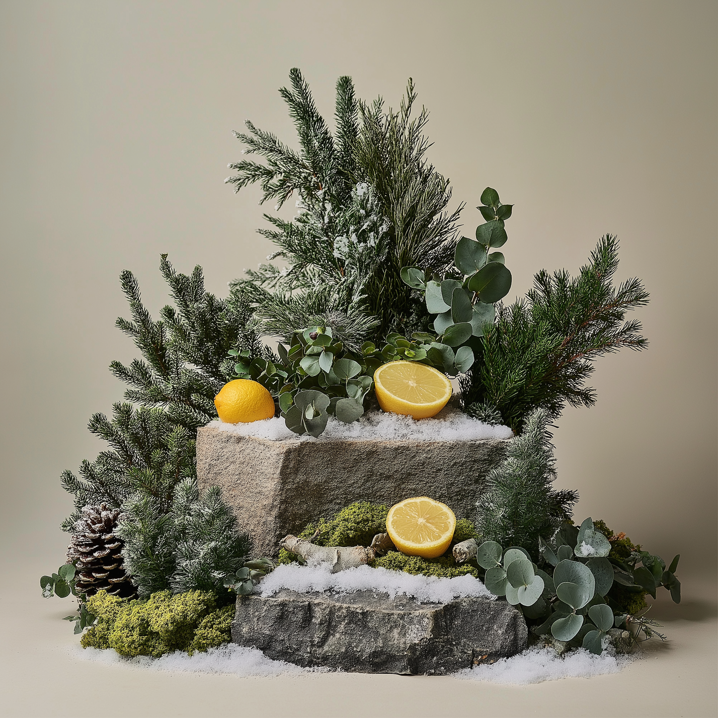 Winter Walk- Fir Tree & Spruce 10oz Gold Glass Candle