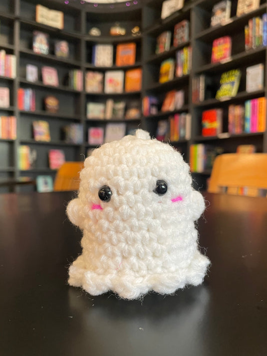 Crochet Ghost Keychain