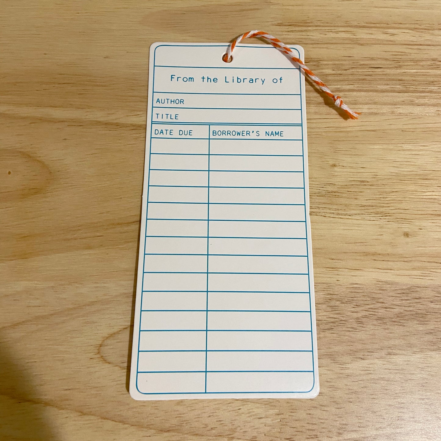 Bookmark - From the Library of...