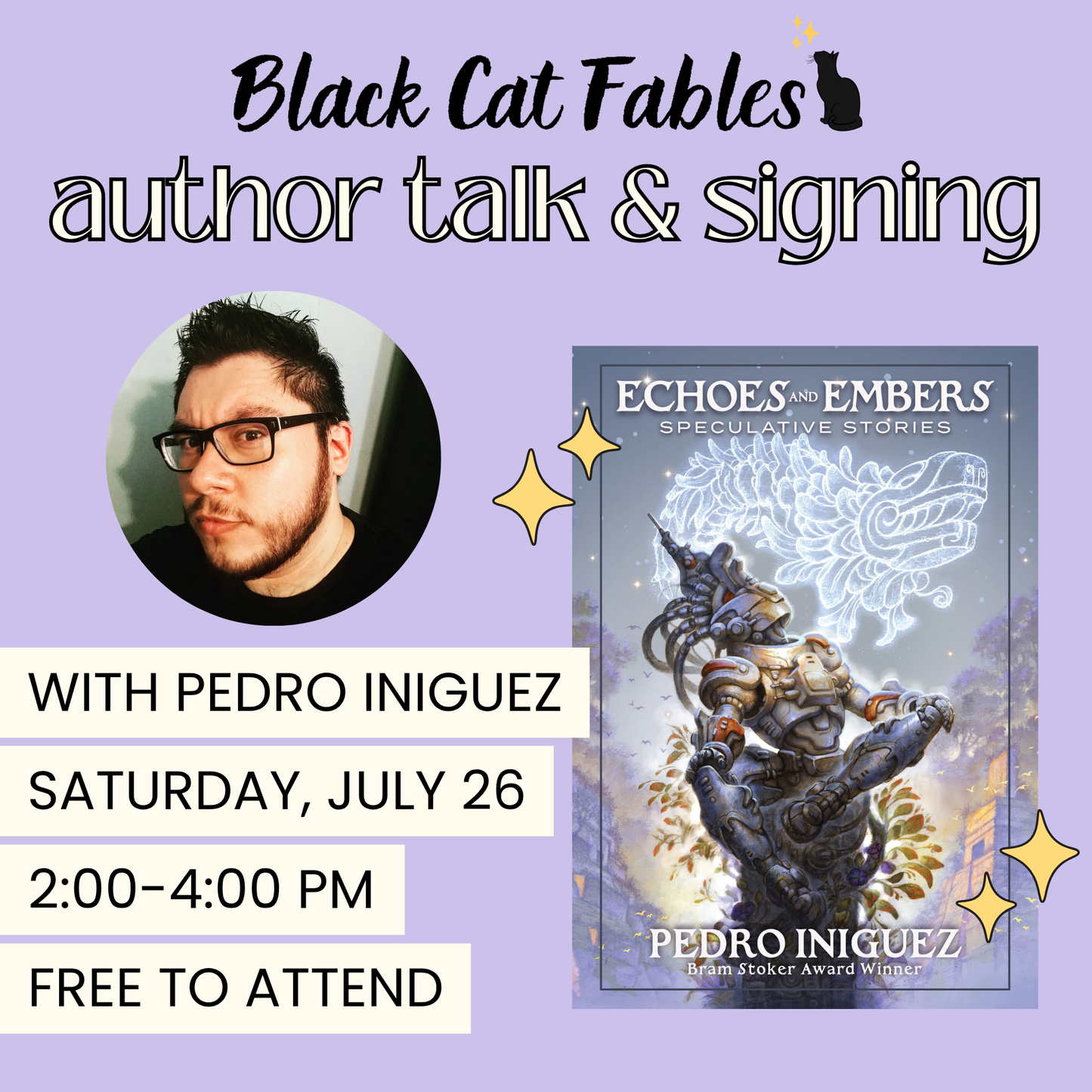 07/26/2025 - Echoes & Embers: Author Talk with Pedro Iniguez