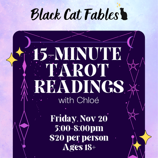 11/20/2026 – 15-Minute Tarot Readings with Chloé