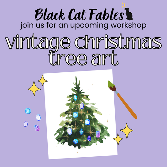 Workshop - 12/07/2025 - Vintage Christmas Tree Art