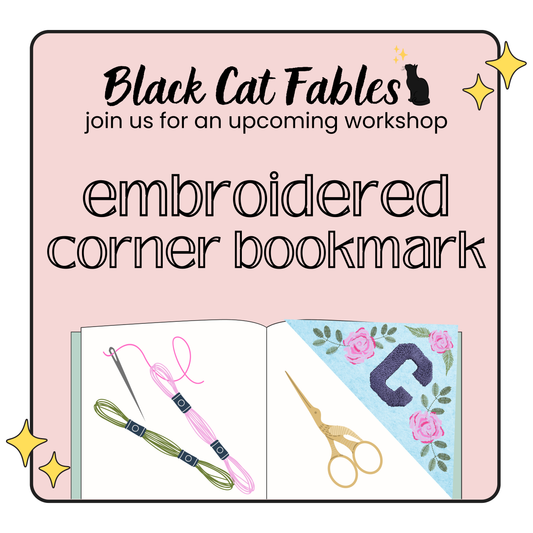 Workshop - 03/08/2025 - Embroidered Corner Bookmark (Ages 12+)