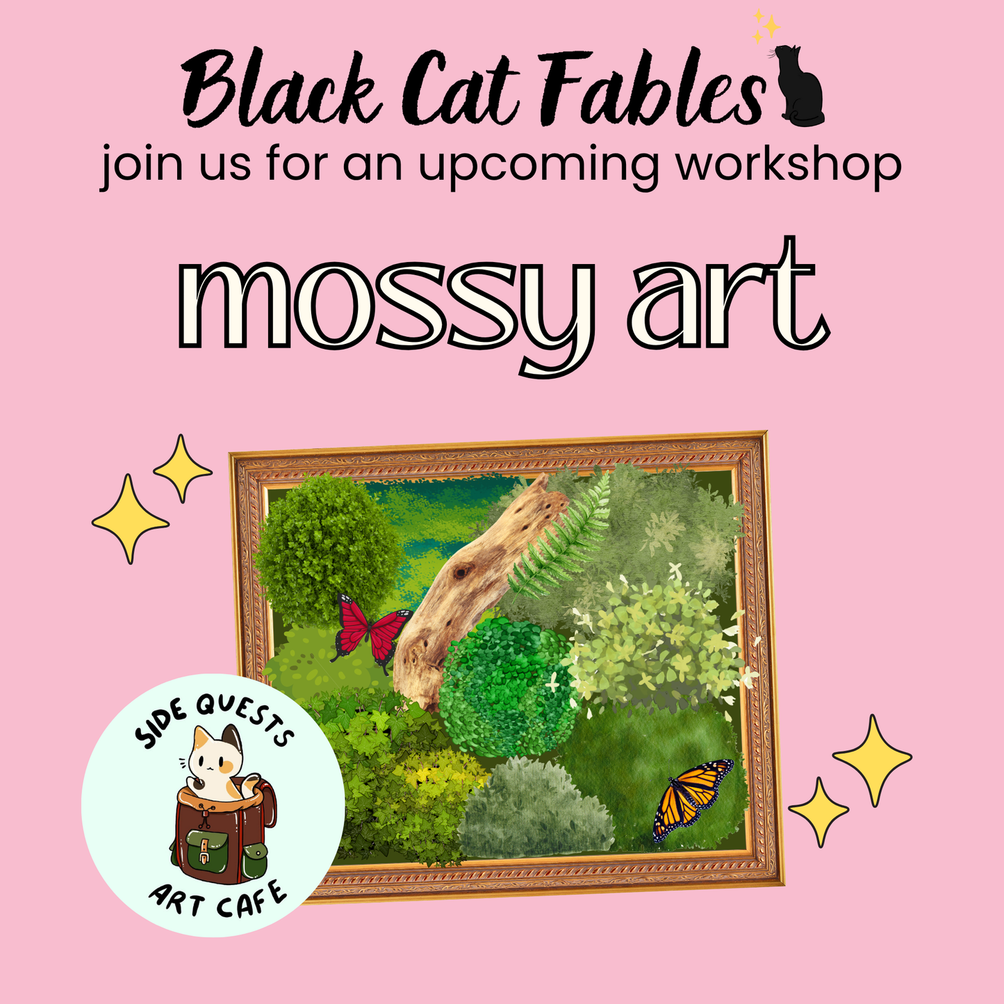 Workshop - 08/08/2025 - Mossy Art with Side Quests: Art Café