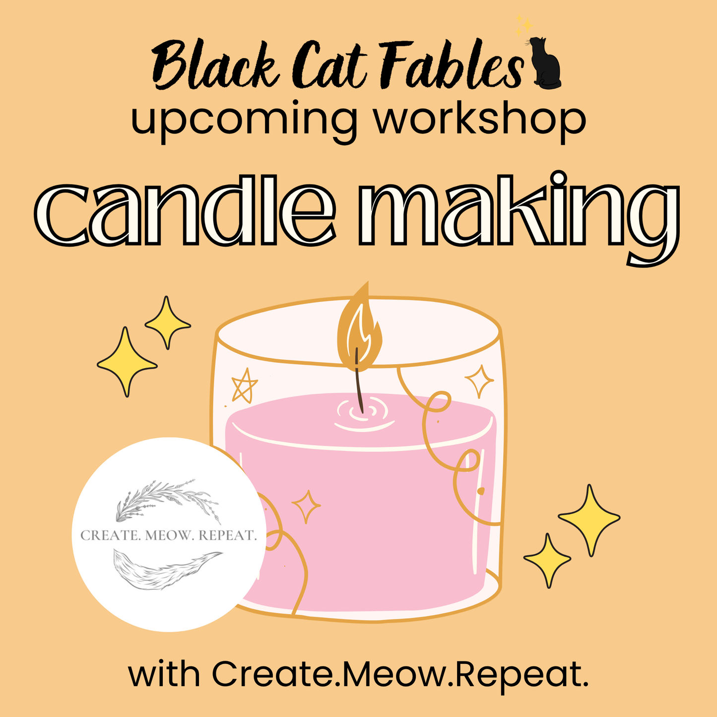 Workshop - 09/13/2026 - Candle Making with Create.Meow.Repeat.