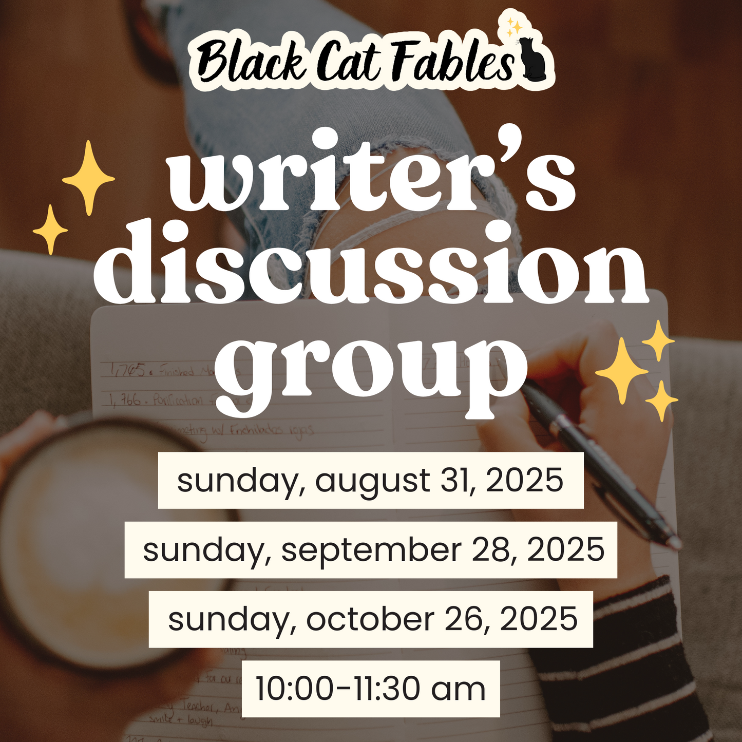 August – October 2025: Writer's Discussion Group