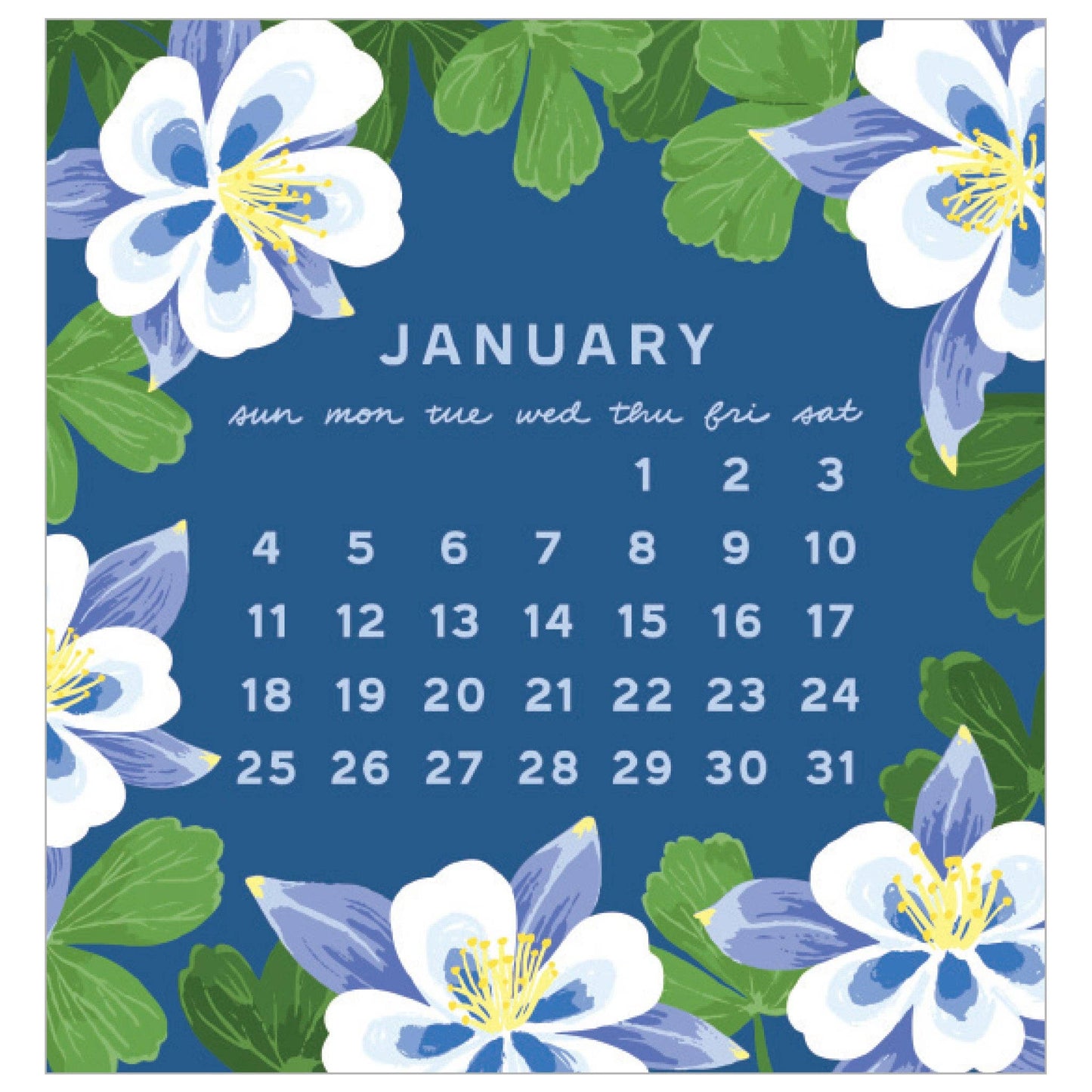 2026 Blossom Mini Calendar