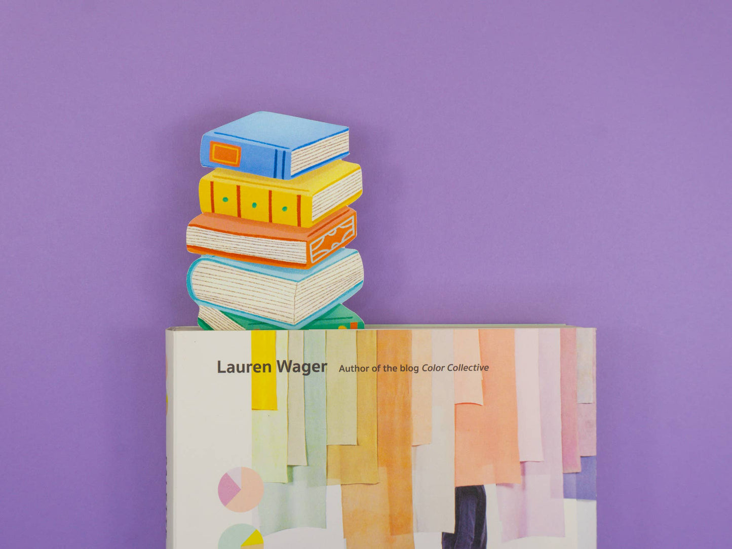 Book Stack Die-Cut Bookmark